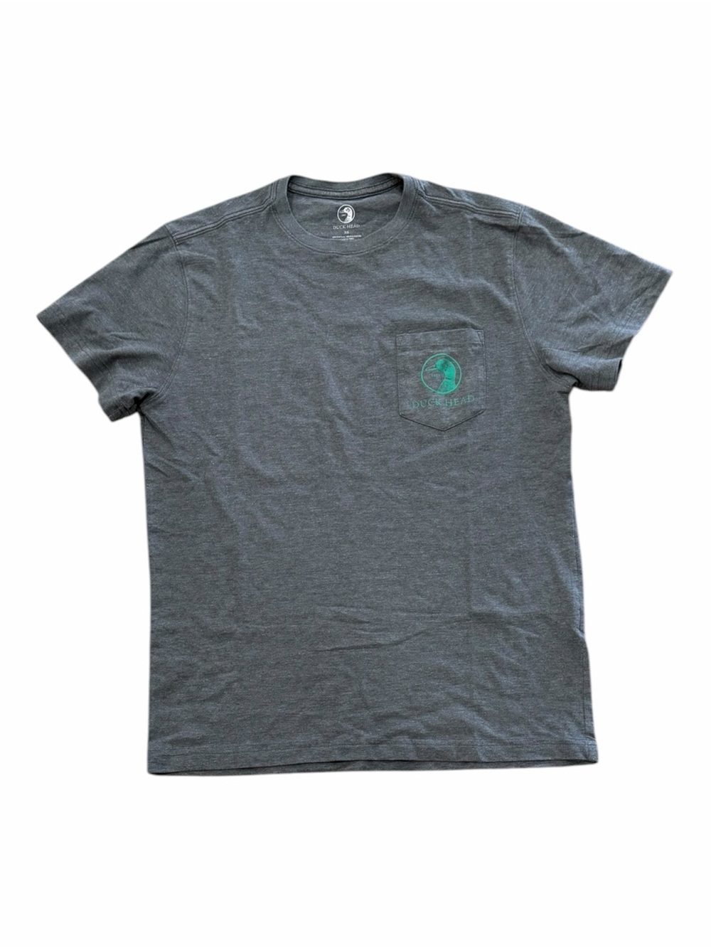 Duck Head Gray Pocket Logo Tee Short Sleeve Tshirt XS
